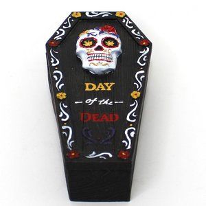 Day of The Dead Gothic Baroque Floral Skull Coffin Skull Jewelry Día de Muertos